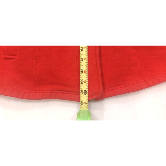 Sebby Red Jacket XL Soft Sweatshirt Material Front Pockets Zip and Toggle - Picture 7 of 8